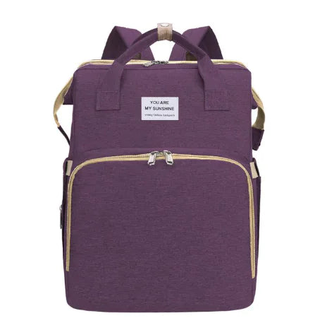 Backpack Diaper Bag & Crib