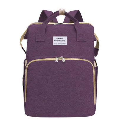 Backpack Diaper Bag & Crib